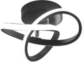 Lights™ LED Plafond Lamp - Sfeerverlichting - Plafond Licht - Moderne Verlichting - Ovaal - Matzwart