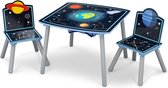Delta Children Space Adventures Opberg-/Speeltafel met 2 Stoelen - Blauw