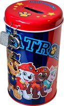 Paw Patrol spaarpot met sleutels en slotje