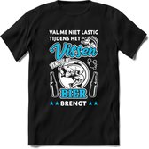 Val Me Niet Lastig Tijdens Het Vissen T-Shirt | Blauw | Grappig Verjaardag Vis Hobby Cadeau Shirt | Dames - Heren - Unisex | Tshirt Hengelsport Kleding Kado - Zwart - L