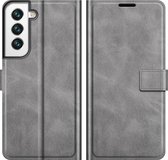 Deluxe Book Case - Samsung Galaxy S22 Hoesje - Grijs