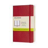 Cahier Moleskine Classic - Poche - Uni - Doux - Rouge écarlate