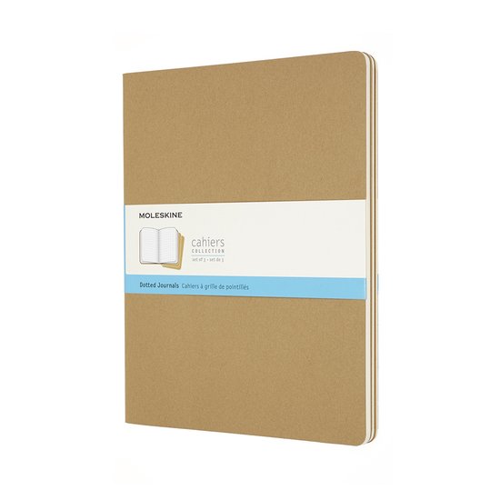Moleskine Cahier Journal Xxl Dotted Kraft Brown
