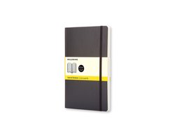 foto van Moleskine Classic Notitieboek - Large - Softcover - Geruit - Zwart