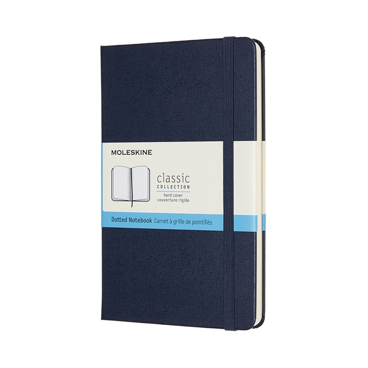 Moleskine Classic – Notitieboek – Bullet Journal – Medium – 11,5×18 cm – Hardcover – Gestippeld – Dotted – Saffier Blauw
