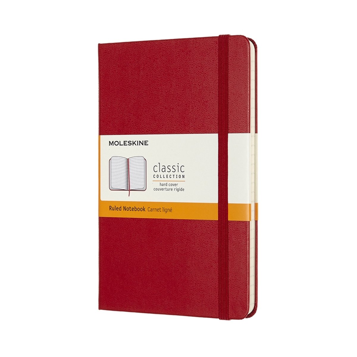 Moleskine Classic Notitieboek - Medium - Hardcover - Gelinieerd - Rood
