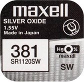 MAXELL - 381 / SR1120SW - Pile Knoopcel à l'oxyde d'argent - Pile pour montre - 2 (deux) pièces