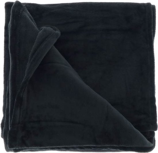 Unique Living Blush Plaid - 150x200 cm - Black