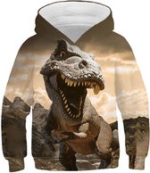 Hoodie Dinosaurus - maat L - vest - sweater - outdoortrui - trui - Dino - 160 cm