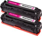 MediaHolland Huismerk Toners CF213A  ACTIE 2 STUKS 131A MAGENTA, Geschikt voor LaserJet Pro 200 Color M251N, LaserJet Pro 200 Color M251NW, LaserJet Pro 200 Color MFP-M276N, LaserJ