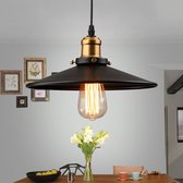 Stijlvolle Zwarte Hanglamp Industrieel - Industriële Plafondlamp - 36 CM Diameter - Eettafel - Woonkamer - Metaal - Lamp - Binnen