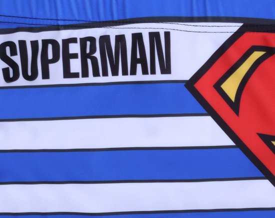 Blauw en wit gestreepte zwembroek voor jongens - Superman / 110 cm | bol.com