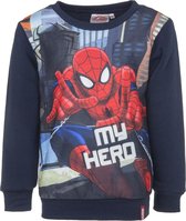 Marvel Spiderman Sweater - Donkerblauw - Maat 110/116 (116 cm - 6 jaar)