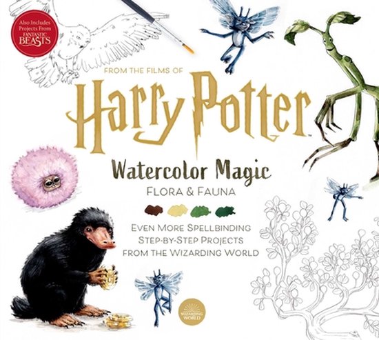 Harry Potter: Watercolor Magic: Flora & Fauna - cover