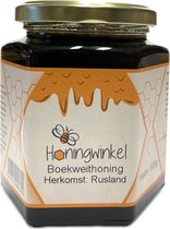 Boekweithoning Rusland - 500g - Honingwinkel - Vloeibare Honing in een Honingpot - Honing uit Rusland