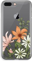 Case Company® - iPhone 8 Plus hoesje - Floral bouquet - Soft Case / Cover - Bescherming aan alle Kanten - Zijkanten Transparant - Bescherming Over de Schermrand - Back Cover