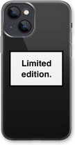CaseCompany® - iPhone 13 mini hoesje - Limited edition - Soft Case / Cover - Bescherming aan alle Kanten - Zijkanten Transparant - Bescherming Over de Schermrand - Back Cover