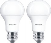 Philips LED E27 - 10W (75W) - Koel Wit Licht - Niet Dimbaar - 2 stuks