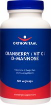 Orthovitaal - Cranberry/Vit C/D-Mannose - 120 vegicaps - Overig - vegan - voedingssupplement