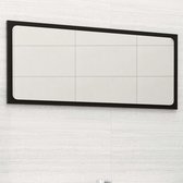 vidaXL Badkamerspiegel 80x1,5x37 cm spaanplaat zwart