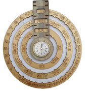 BGL Design - eeuwigdurende kalender met uurwerk - kalender - agenda - almenak - uurwerk - klok - hout