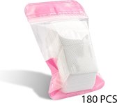 Jagava Manicure Wipes - 180 Stuks - Professionele Pedicures & Manicures - Watjes - Doekjes - Accessoires - Nagelstudio - Katoen - Servetten