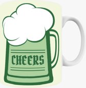 Mijnmokbedrukken® | CHEERS Mok | Mok met tekst | cadeau voor St. Patrick’s Day | Mok met geluk