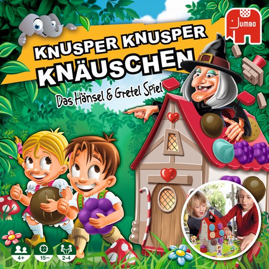 Thumbnail van een extra afbeelding van het spel Jumbo Knusper Knusper Knauschen Kaartspel Gelukspel