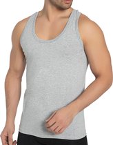 SPRUCE UP - Onderhemden - Hemden heren - Onderhemd heren - Grijs - Tanktop heren - Mouwloos - Heren ondergoed - Ronde hals - Maat XL