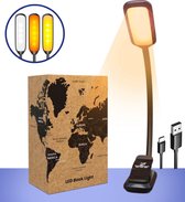 Brothers4Change Leeslamp - Leeslampje met klem - Leeslampje voor Boek - Perfect als bedlamp en bureaulamp