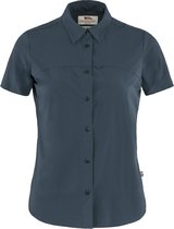 Fjallraven High Coast Lite Shirt SS Women - Outdoorblouse - Dames - Blauw - Maat XL