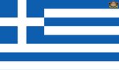 Partychimp Griekse Vlag Griekenland - 90x150 Cm - Polyester - Blauw/Wit