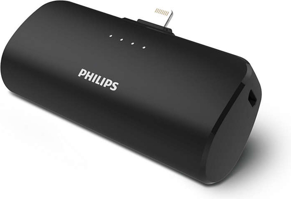 PHILIPS Powerbank - DLP2510V/03 - Draadloze Externe Batterij - 2500mAh - Lightning Connector - Apple Apparaten - Compact Formaat