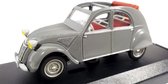 Citroën 2CV 1957 (Grijs/open dak rood) (9,5cm) 1:43 Vitesse - Modelauto- Schaalmodel - Miniatuur  auto