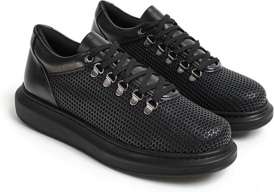 Chekich Heren Sneaker - helemaal zwart - schoenen - CH021 - maat 43
