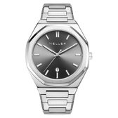 Meller - Daren Gunmetal sun horloge stalen band