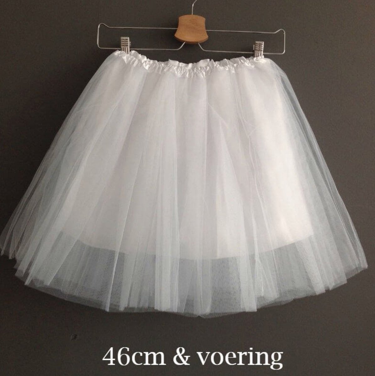 Tutu - Wit met voering - 46 cm