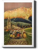 Walljar - Italië Abrvzzo - Muurdecoratie - Canvas schilderij
