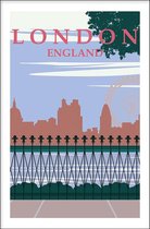 Walljar - London - Muurdecoratie - Poster met lijst