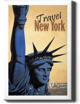 Walljar - New York Travel - Muurdecoratie - Canvas schilderij