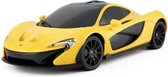 McLaren P1 (Geel) (20 cm) (Radiografisch Bestuurbaar / Remote Control) 1/24 Rastar - Modelauto - Schaalmodel - Miniatuurauto