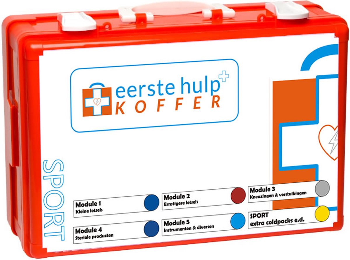 Goedkoopste Eerste Hulp Koffer | Sport EHBO-BHV Verbandkoffer Modulair