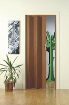 Fortesrl Maya vouwdeur zonder glas in kleur donker bruin met slot BxH 83x214 cm
