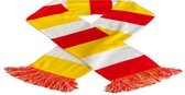 Sjaal Oeteldonk fijn / dubbel gebreid | Carnaval Den Bosch | 11 November | rood wit geel | feest souvenir | 180x17 cm