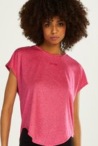 Hunkemöller Dames - Sport collectie - HKMX Sport t-shirt Asana  - Roze - maat 2XL
