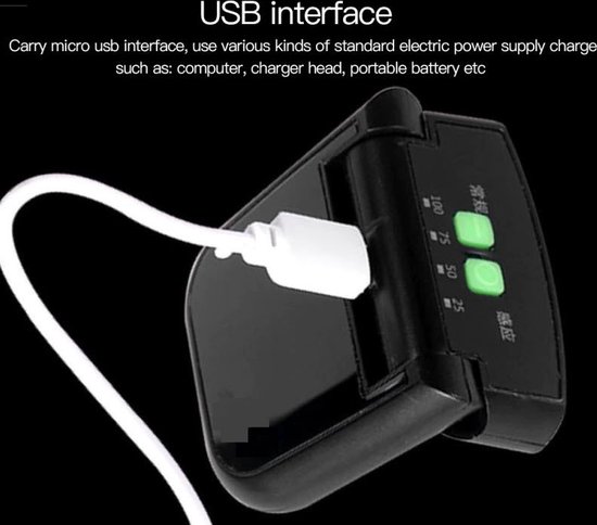 Togadget® - Verstelbare koplamp - fietslamp - 6 led - USB Oplaadbare Sensor, schakelbaar met hand bewegen, Cap- Hoed - Clip - Lamp - Waterdicht - IP6 Koplamp - Zaklamp - ingebouwde oplaadbare batterij — afbeelding 3
