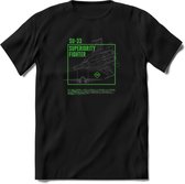 SU-33 Vliegtuig T-Shirt | Unisex leger Kleding | Dames - Heren Straaljager shirt | Army F16 | Grappig bouwpakket Cadeau | - Zwart - S