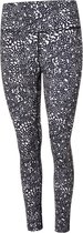 Dare 2b - Influential Dames Sportlegging - Zwart/Wit Motief - Maat 40