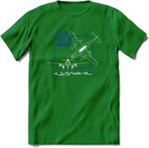 ME-262 Vliegtuig T-Shirt | Unisex leger Kleding | Dames - Heren Straaljager shirt | Army F16 | Grappig bouwpakket Cadeau | - Donker Groen - XL