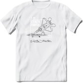 F-22 Vliegtuig T-Shirt | Unisex leger Kleding | Dames - Heren Straaljager shirt | Army F16 | Grappig bouwpakket Cadeau | - Wit - XL